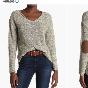 Women's V-Neck Sweater - Cream